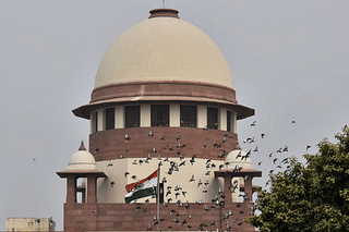 A view of Supreme Court building in New Delhi. (Sonu Mehta/Hindustan Times via Getty Images)