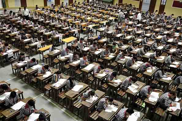 Students taking the 12th Class CBSE Board Exam (Photo by Arun Mondhe/Hindustan Times via Getty Images)