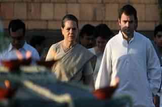 Sonia Gandhi and Rahul Gandhi in New Delhi (Shekhar Yadav/India Today Group/Getty Images)
