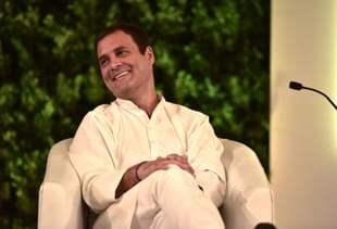 Congress president Rahul Gandhi at an event in New Delhi. (Virendra Singh Gosain/Hindustan Times via Getty Images) 