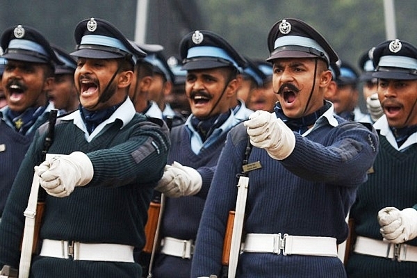  Indian Air Force personnel march during Republic Day rehearsals - Representative Image (Raj K Raj/Hindustan Times)