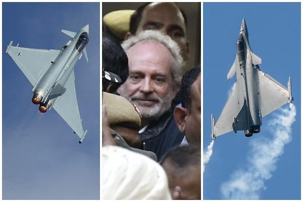 Eurofighter (left), Christian Michel, Rafale (right) 