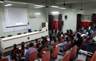 Students at a college classroom (Kalpak Pathak/Hindustan Times via Getty Images)