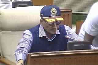 Goa Chief Minister Manohar Parrikar at state assembly (@ANI/Twitter)