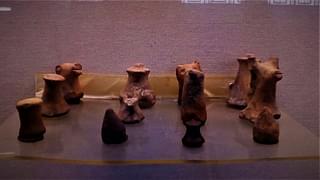 Games pieces obtained in Lothal - a kind of precursor to chess?: Lothal museum