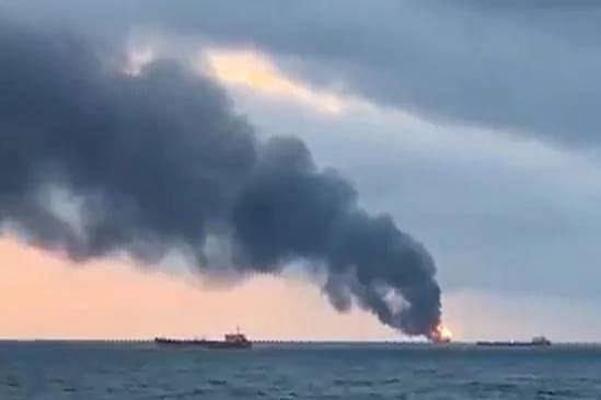 Devastating Crimea gas ship explosion (Picture Credits-Facebook)