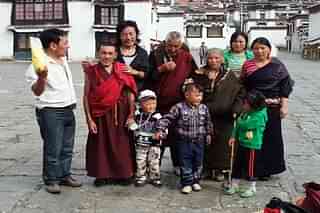 Tibetans at a Monastery. (Pic by Free Tibet)
