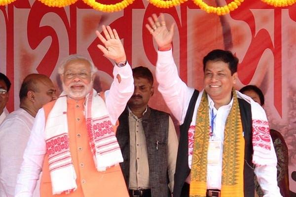 PM Modi with Assam CM Sarbananda Sonowal/ Picture from narendramodi.in