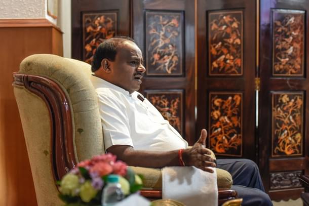 Karnataka Chief Minister H D Kumaraswamy.  (Burhaan Kinu/Hindustan Times via Getty Images) 