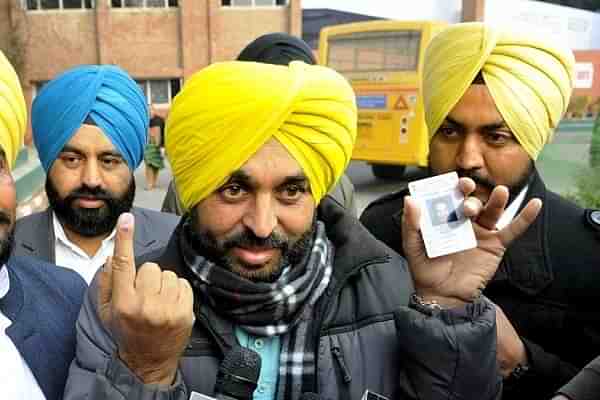 AAP’s Bhagwant Mann (Keshav Singh/Hindustan Times via Getty Images)