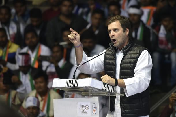 Congress president Rahul Gandhi. (Raj K Raj/Hindustan Times via GettyImages)