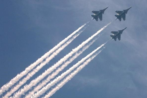 Sukhoi Su-30MKI fighter jets (Shekhar Yadav/India Today Group/Getty Images)