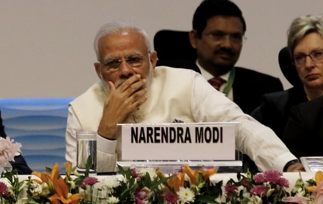 Prime Minister Narendra Modi during an inaugural session at Vibrant Gujarat Global Summit. (Siddharaj Solanki/Hindustan Times via Getty Images)&nbsp;