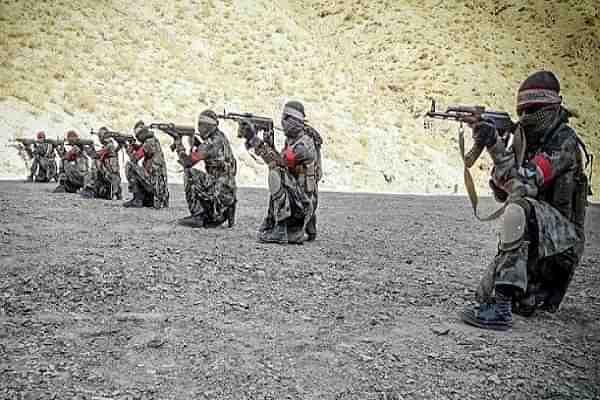 Taliban fighters at a training camp in Kandahar. (Pic via Long War Journal)