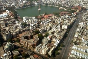 Aerial view of Ahmadabad (Shailesh Raval/The India Today Group/Getty Images)