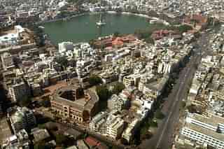 Aerial view of Ahmadabad (Shailesh Raval/The India Today Group/Getty Images)