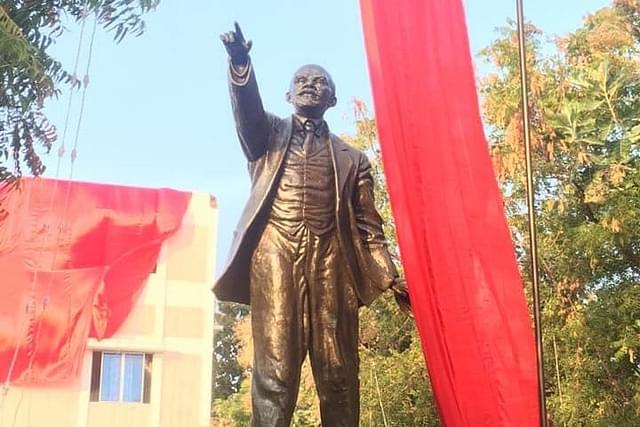 The Lenin statue unveiled in Tirunelveli. (pic via Twitter)