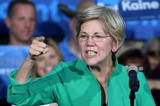 Sen. Elizabeth Warren speaking at an event in Las Vegas, Nevada. (Ethan Miller/Getty Images) &nbsp;