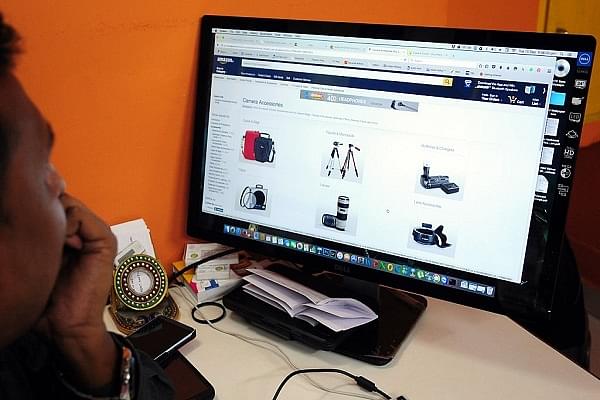 Amazon India website (Indranil Bhoumik/Mint via Getty Images)