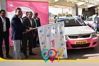 Pink Taxi being launched at KIA, Bengaluru ( @BLRairport/Twitter)