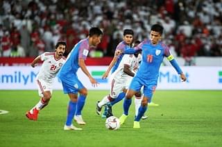 Indian football team in action (@IndianFootball/Twitter)