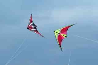 A pair of kites. (Aarondoucett via Wikipedia)