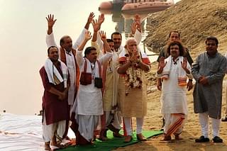 PM Modi at Varanasi’s Assi Ghat (Ashok Dutta/Hindustan Times via Getty Images)