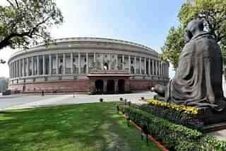 The Lok Sabha building. (@loksabhatv/Twitter)