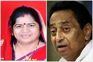 Imarti Devi and MP Chief Minister Kamal Nath of the Congress Party