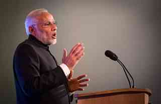  Prime Minister Narendra Modi addresses a meeting in London. (Rob Stothard - WPA Pool/GettyImages)&nbsp;