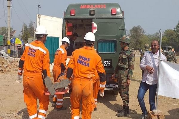NDRF personnel during the exercise (Representative image) (@satyaprad1/Twitter)