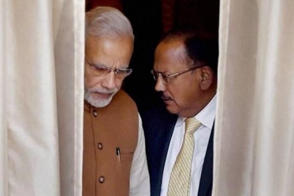 Narendra Modi with Ajit Doval (Pic via Twitter)
