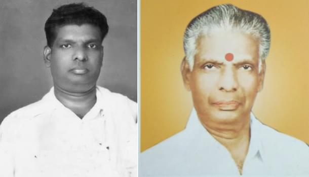 ‘Iyya’ Thanulinga Nadar (1915-1988): As a youth and in his old age. 