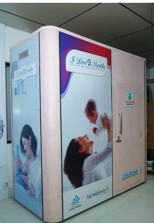 Breastfeeding pod at Kochi Metro station (Image: twitter)