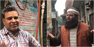 Left, Aakil Qureshi who owns the RO plant. Right, Haji Sanu. Both are residents of Mulla Pada