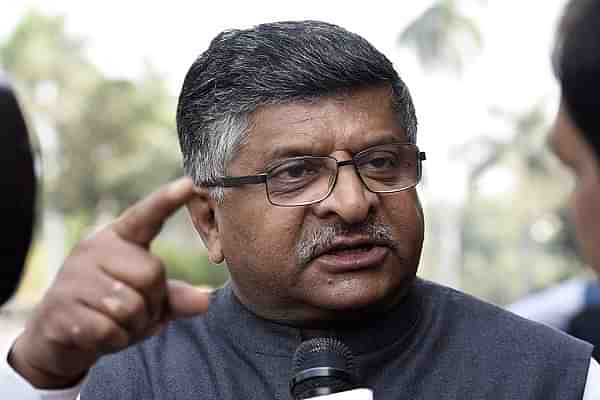 Union Telecom Minister Ravi Shankar Prasad. (Sonu Mehta/Hindustan Times via Getty Images)