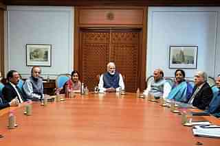 A meeting of the Cabinet Committee on Security (CCS) conducted at Prime Minister Narendra Modi’s residence (image via Twitter)
