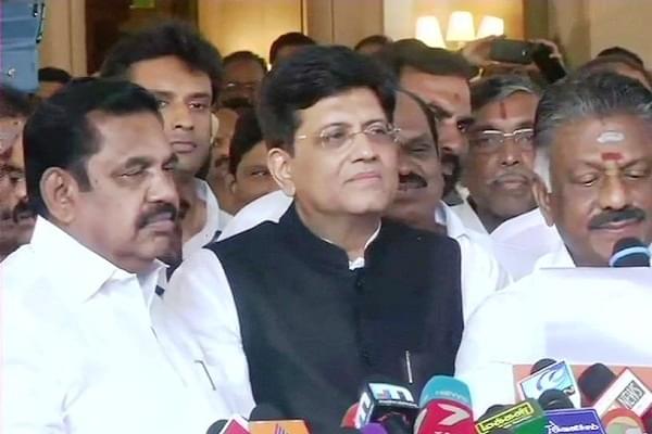 BJP-AIADMK alliance announced (ANI/Twitter)