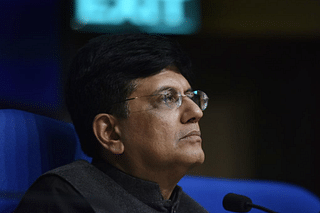 Union Finance Minister Piyush Goyal, during a press conference on the interim budget 2019 in New Delhi on 1 February. (Vipin Kumar/Hindustan Times via Getty Images)