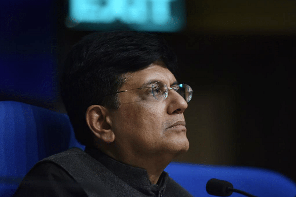 Union Finance Minister Piyush Goyal, during a press conference on the interim budget 2019 in New Delhi on 1 February. (Vipin Kumar/Hindustan Times via Getty Images)