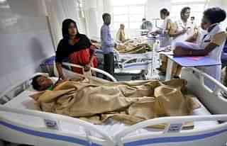 A super-specialty hospital in New Delhi. (Arun Sharma/Hindustan Times via GettyImages)