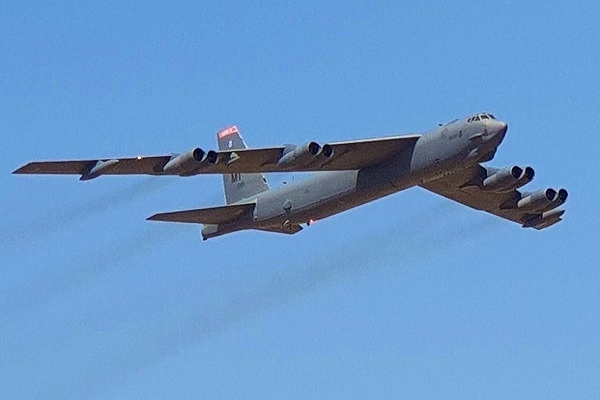 A B-52 Stratofortress Bomber in Bengaluru (Representative image) (@livefist/Twitter)