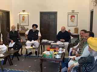BJP leaders in conference with the Akali Dal leadership (@ANI/Twitter)