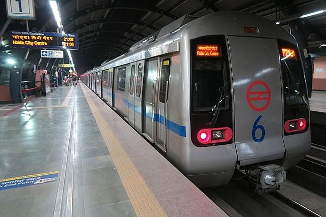 Delhi Metro’s Blue Line (WillaMissionary/Wikimedia Commons)