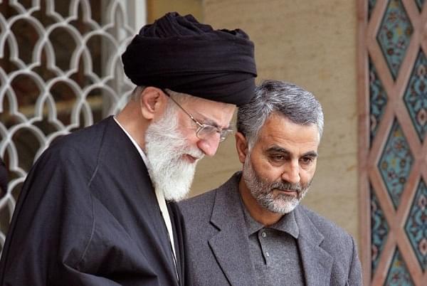 Major General Hajj Qasem Soleimani. (Twitter/@khamenei_ir) (right)&nbsp;