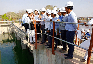 Dr Satya Pal Singh, Minister of State for Water Resources, River Development and Ganga Rejuvenation, inspecting the Dinapur STP.&nbsp;