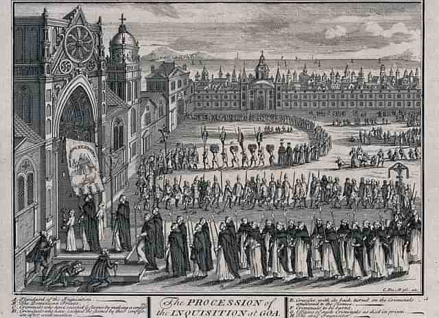 The procession of the inquisition of Goa