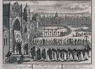 The procession of the inquisition of Goa