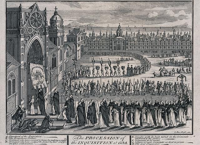 The procession of the inquisition of Goa(Wiki commons)