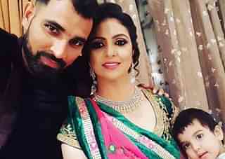 Mohammed Shami with his wife in happier times (Pic via Instagram)